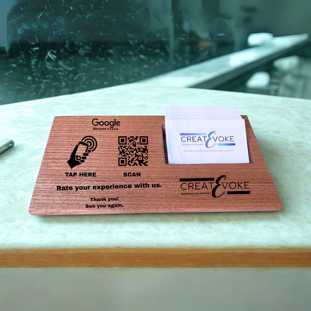 Wooden NFC-Integrated Card Holder