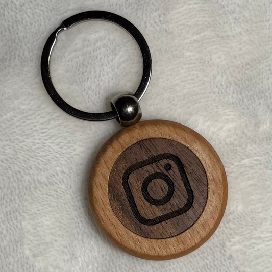 Tap and Connect - Wooden NFC Instagram Key Chain - Free Delivery in Australia