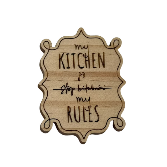Kitchen Fridge Magnet - My Kitchen My Rule