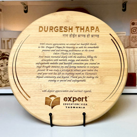 Custom Timeless Bamboo Keepsake – Personalised for Appreciation, Recognition