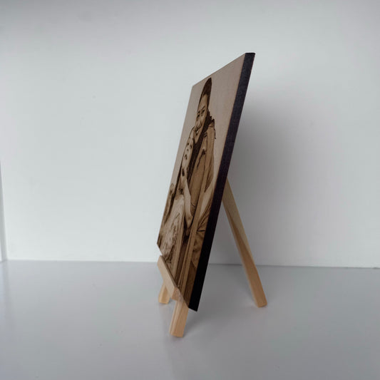 Mother’s Day Photo Engraving with Easel Stand