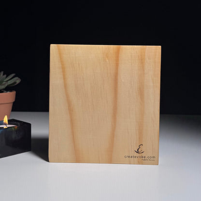 Buddha Art Engraved on Wood