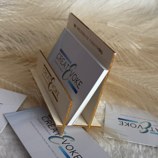 Basswood Business Card Display Stand