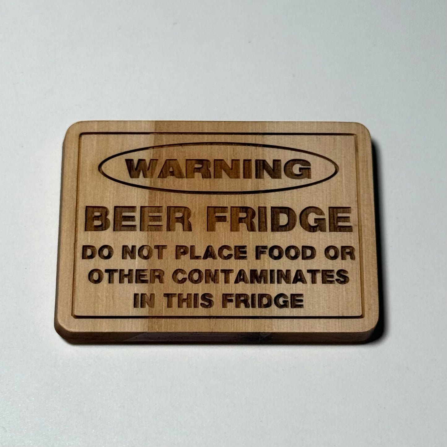 Kitchen Fridge Magnet - Warning Beer Fridge