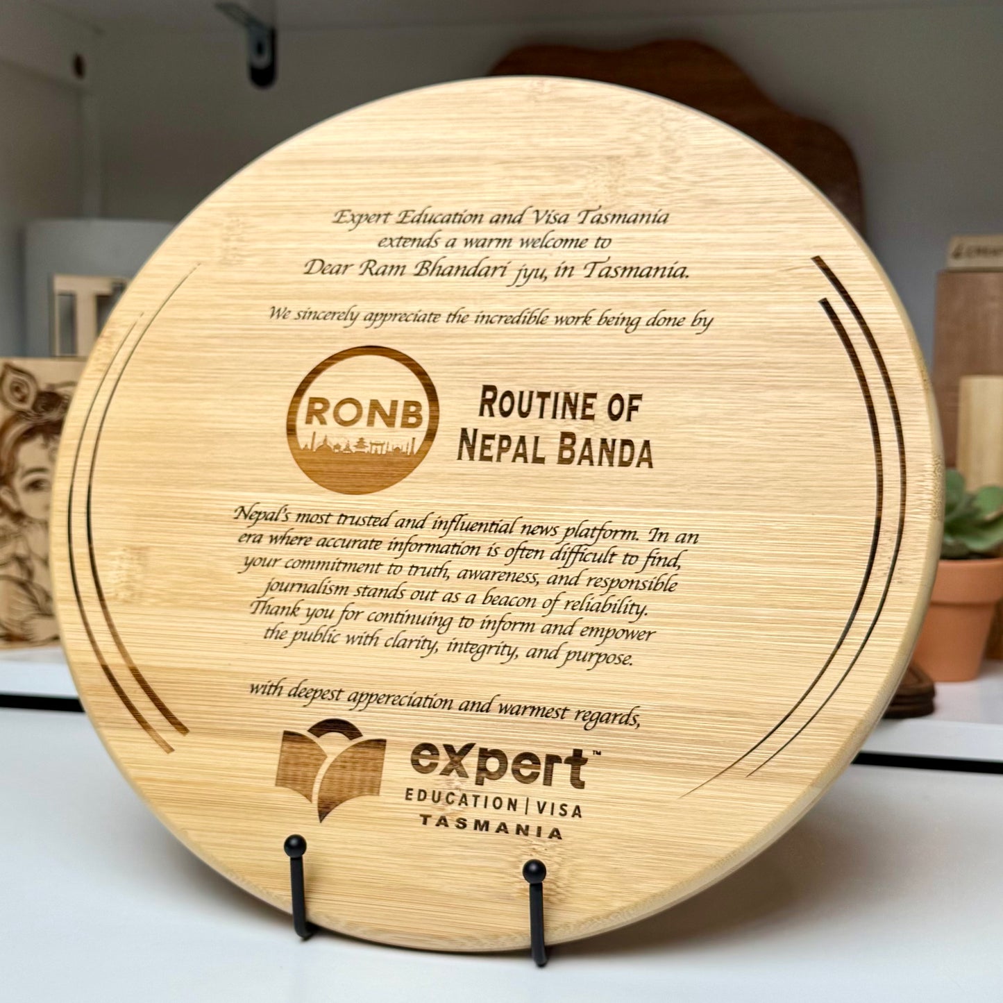 Timeless Bamboo Keepsake – Personalised for Appreciation, Recognition