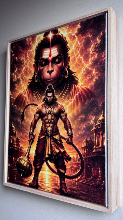 Lord Hanuman Premium Canvas Wall Art [Free Delivery All Over Australia]