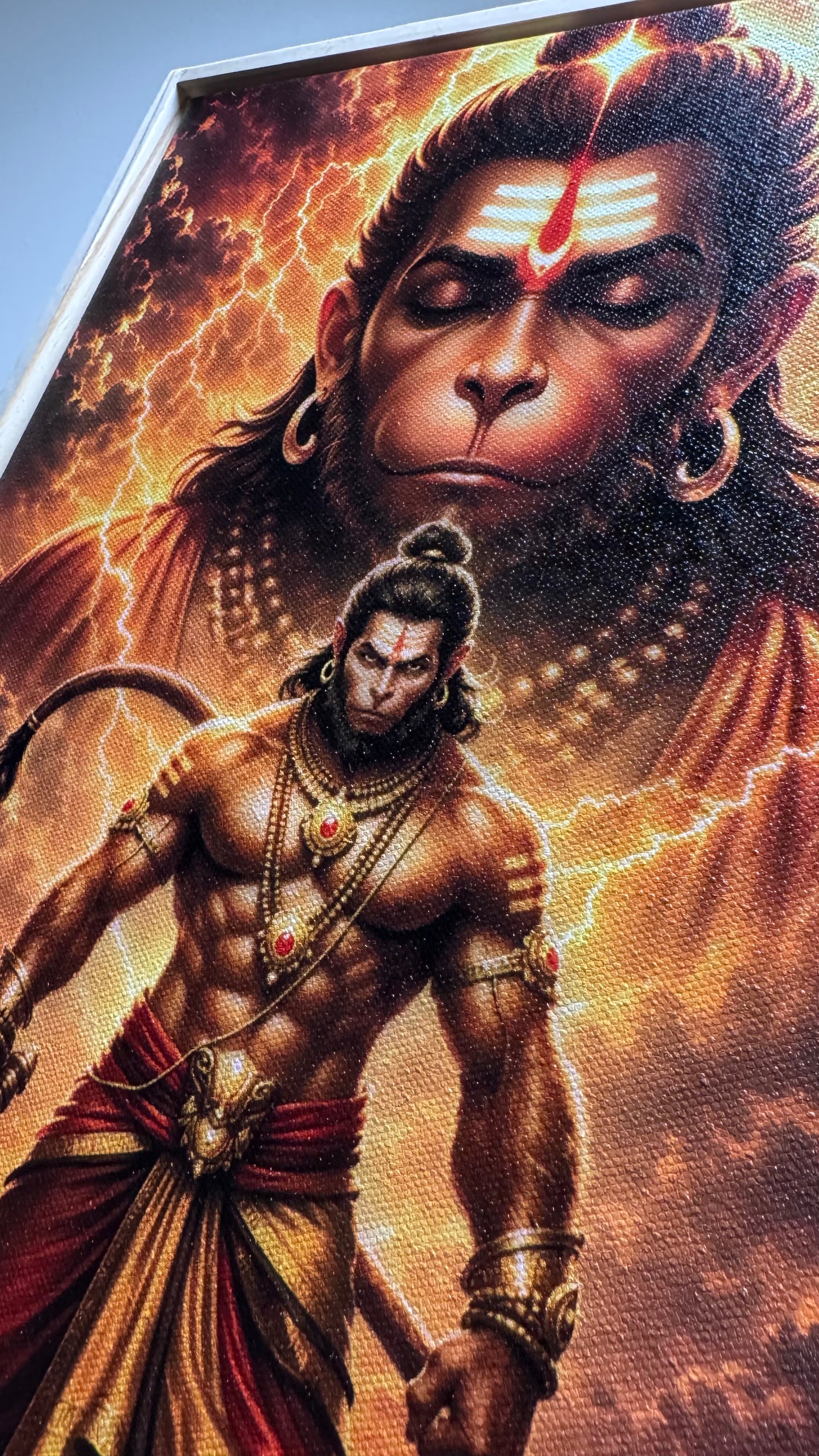 Lord Hanuman Premium Canvas Wall Art [Free Delivery All Over Australia]