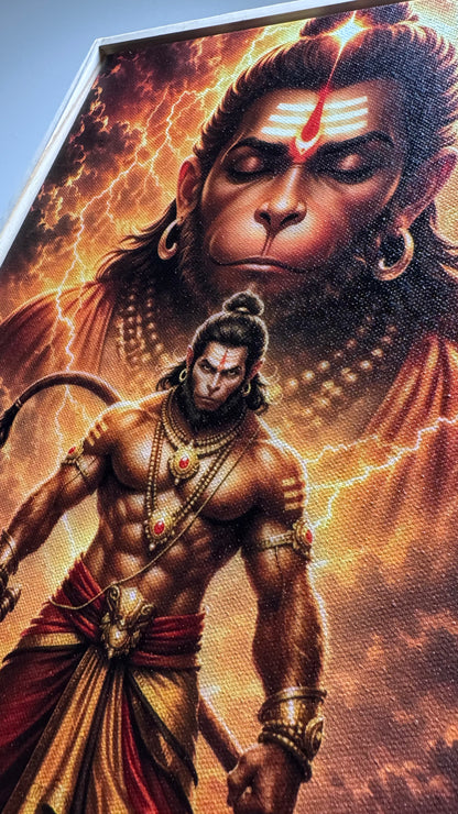 Lord Hanuman Premium Canvas Wall Art [Free Delivery All Over Australia]