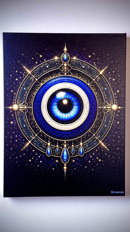 Evil Eye Premium Canvas Wall Art [Free Delivery All Over Australia]