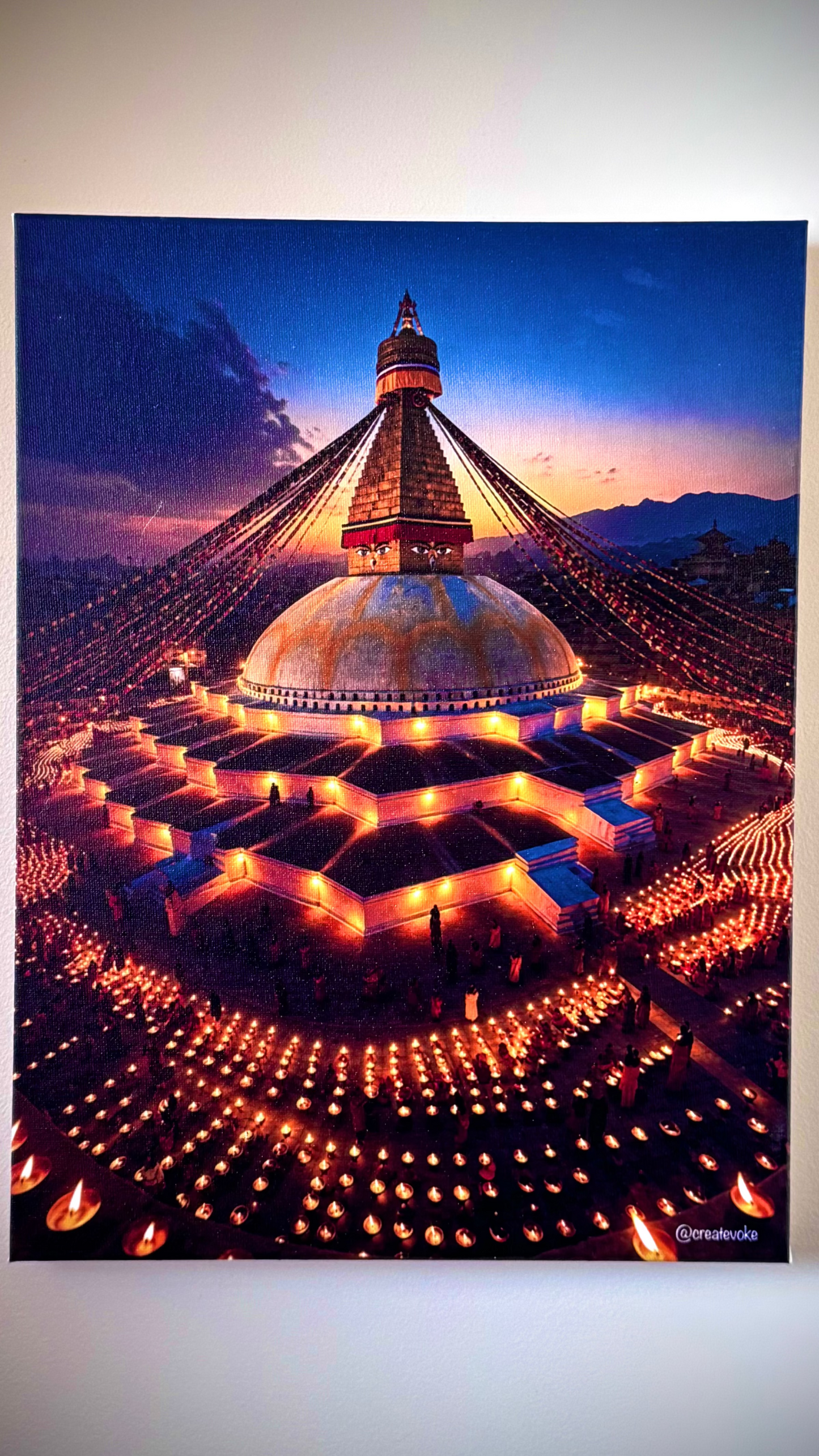 Swayambhunath Premium Canvas Wall Art [Free Delivery All Over Australia]