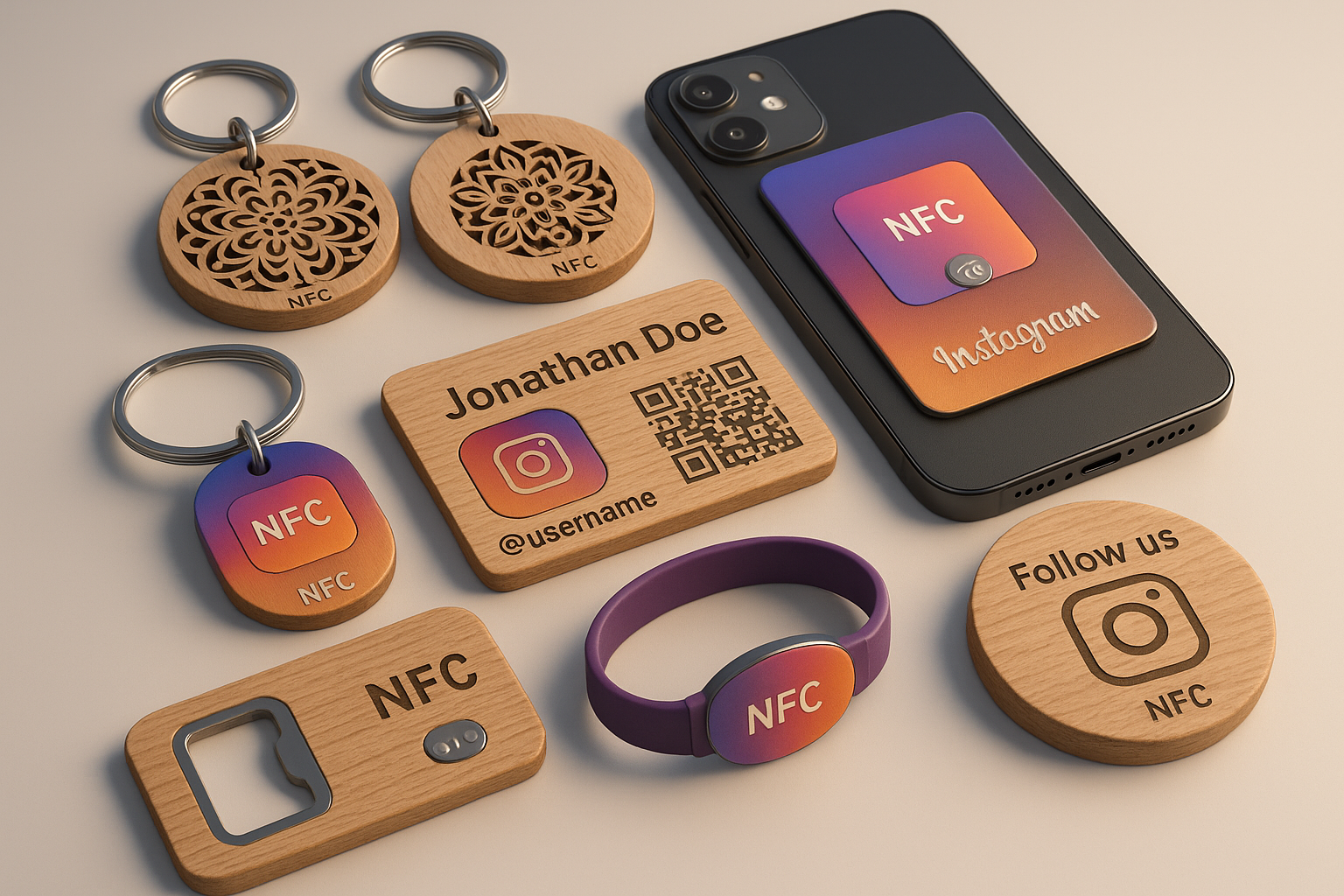 not only nailpolish all the products like wooden keyrings gadgets and engravings 